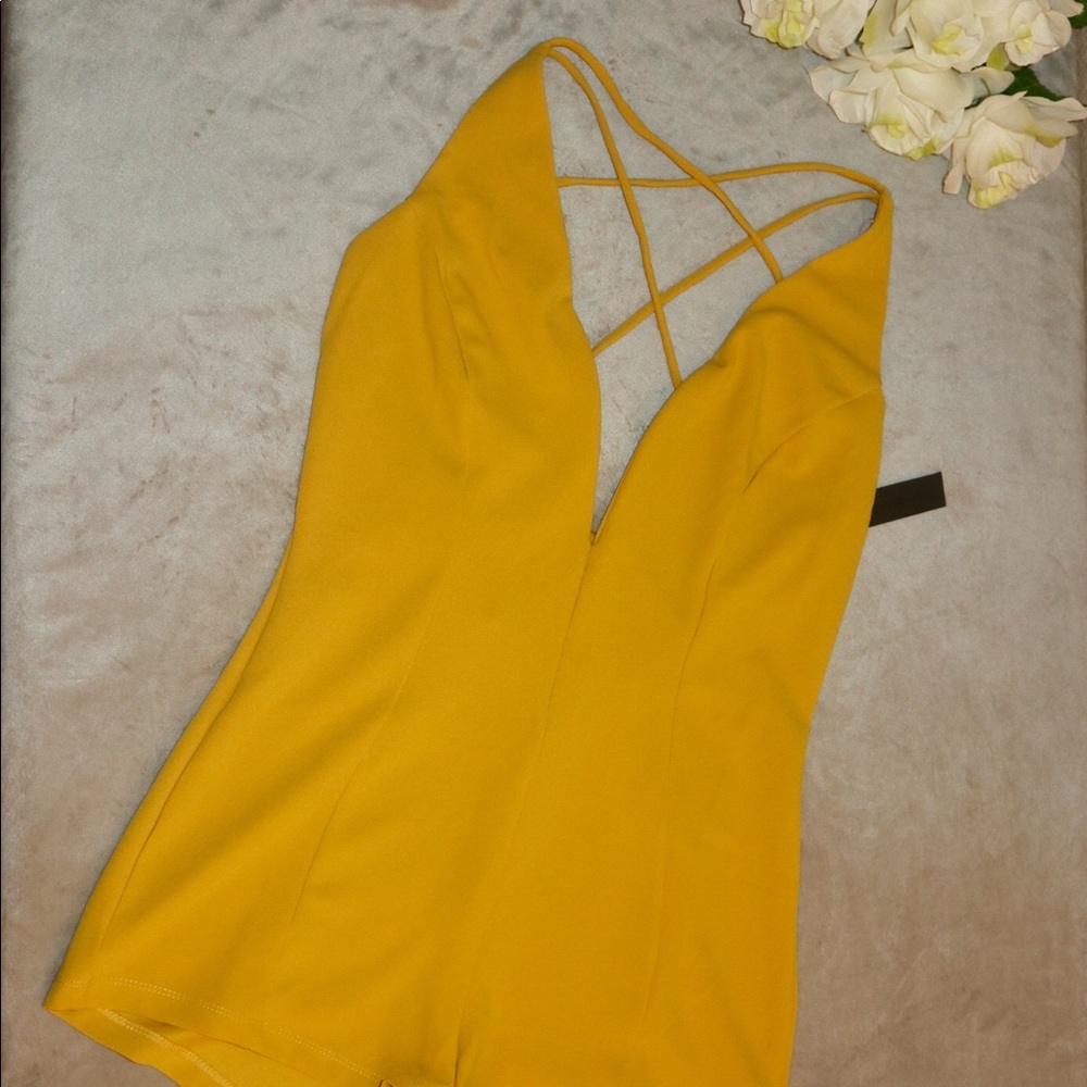 Deep v Romper spaghetti strap sexy back new